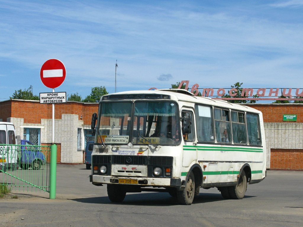 Чувашия, ПАЗ-3205-110 № АА 208 21