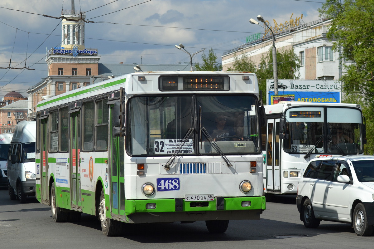 Омская область, ЛиАЗ-5256.45 № 468