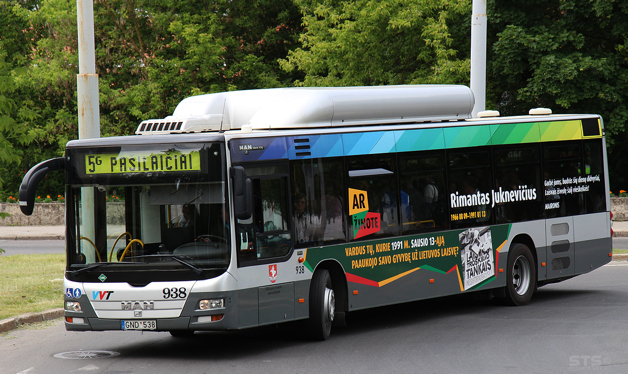 Литва, MAN A21 Lion's City NL273 CNG № 938