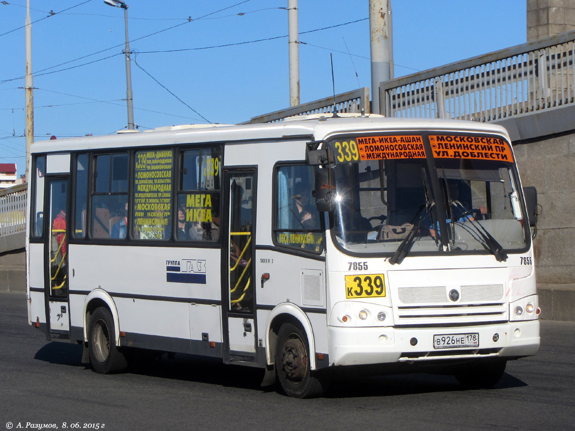 Санкт-Петербург, ПАЗ-320412-05 № 7855