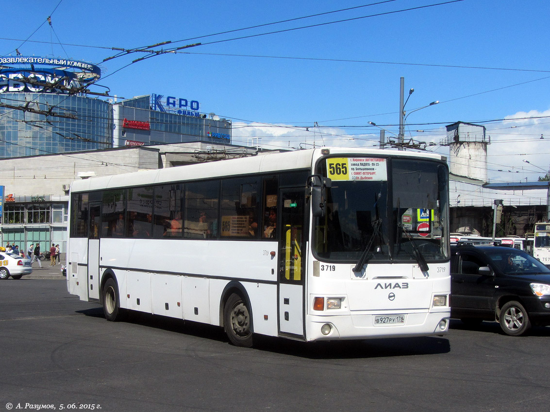 Санкт-Петербург, ЛиАЗ-5256.61 № 3719