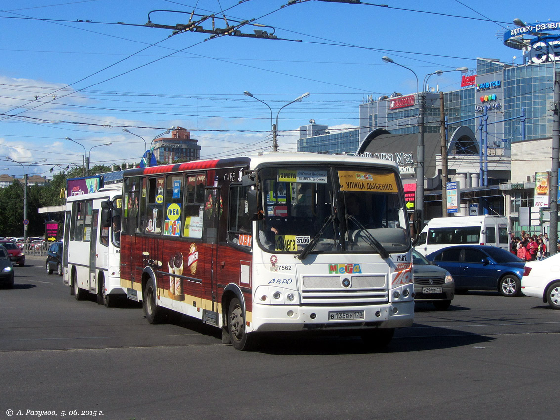 Санкт-Петербург, ПАЗ-320412-05 № 7562