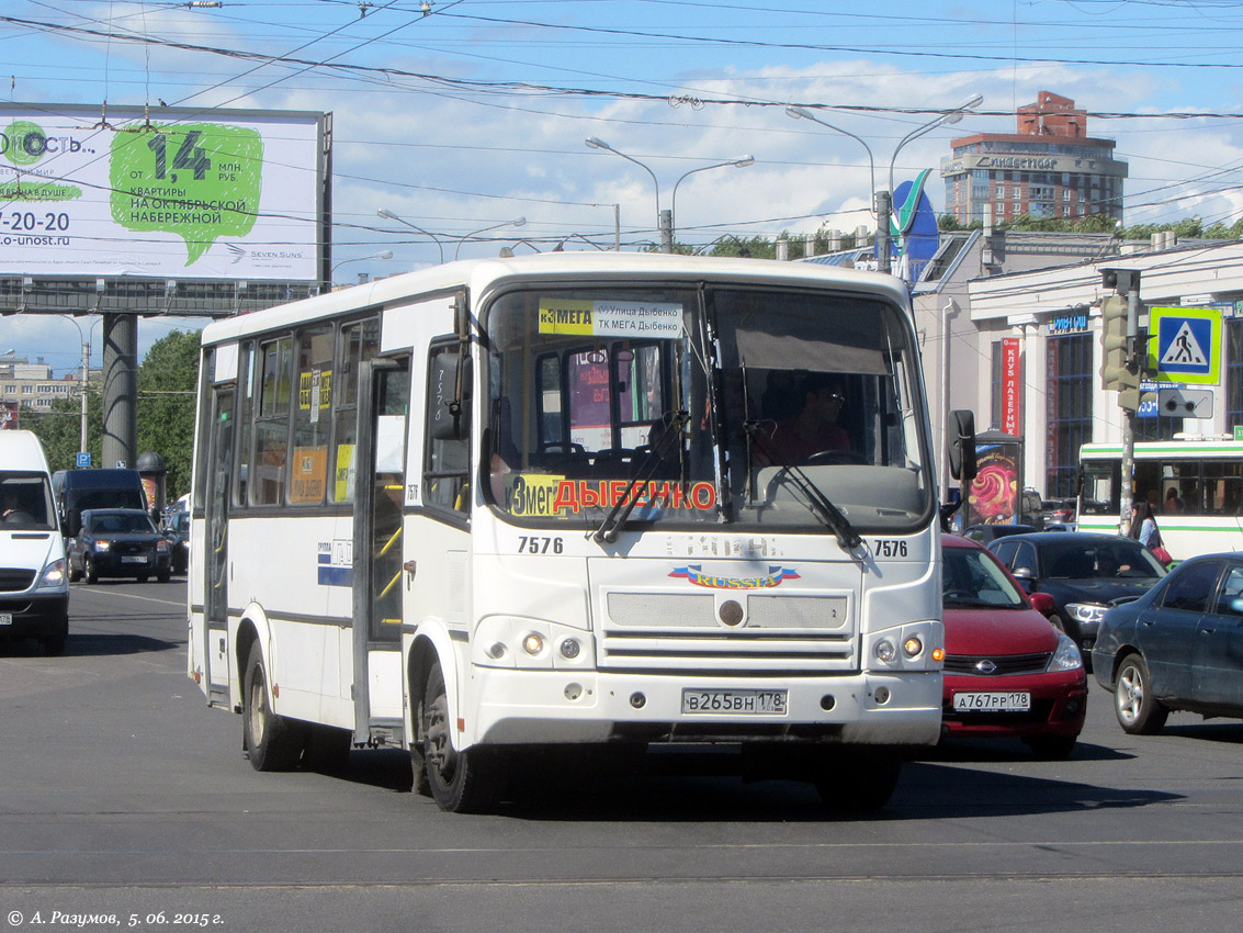 Санкт-Петербург, ПАЗ-320412-05 № 7576