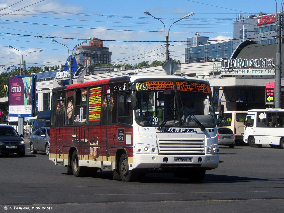 Санкт-Петербург, ПАЗ-320402-05 № 9071