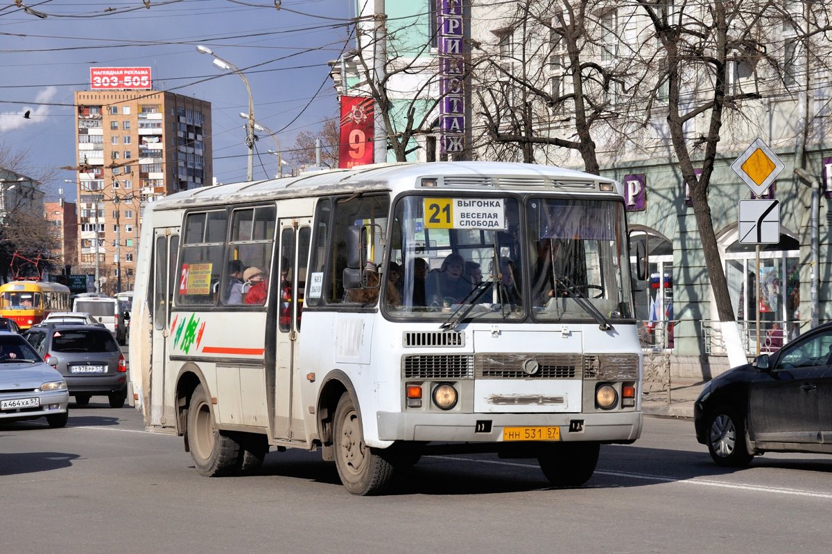 Орловская область, ПАЗ-32054-07 № НН 531 57