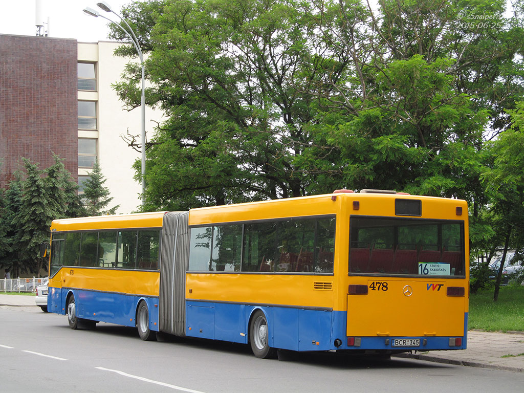 Литва, Mercedes-Benz O405G № 478