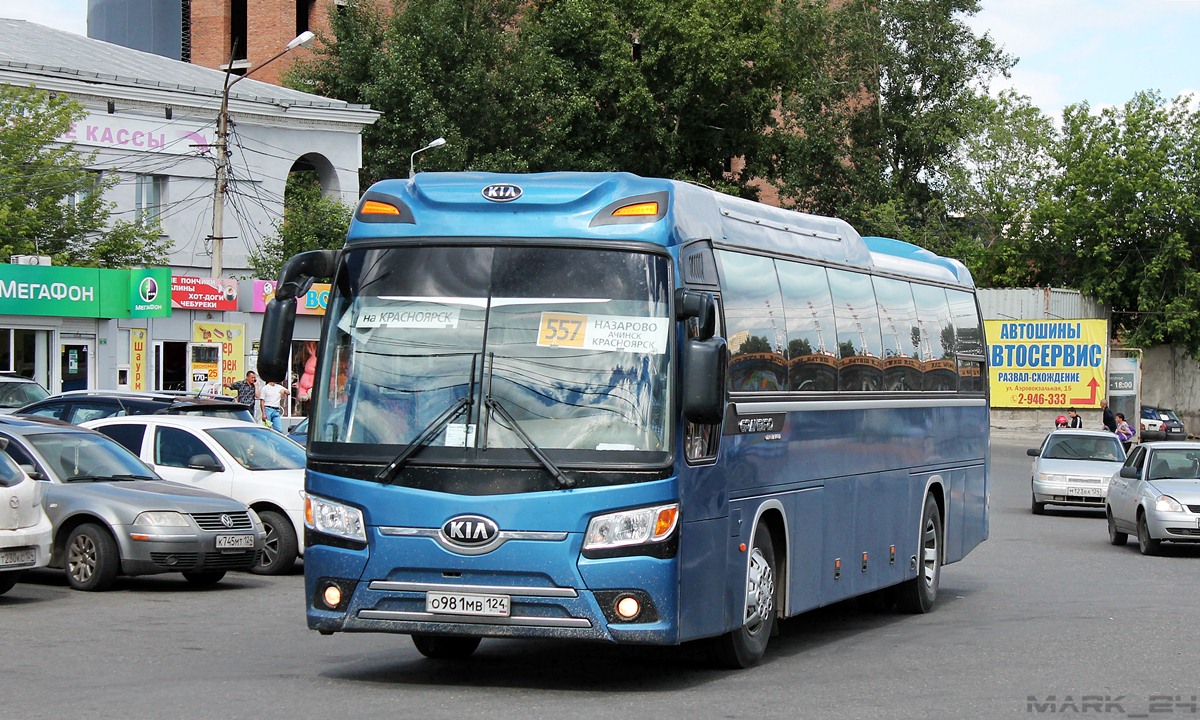 Красноярский край, Kia KM959S Granbird Parkway № О 981 МВ 124