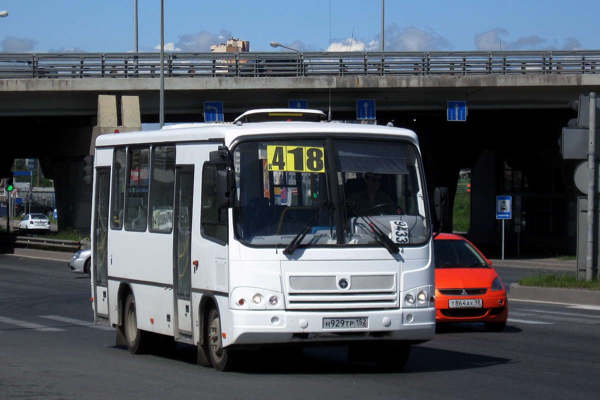 Санкт-Петербург, ПАЗ-320302-08 № 9433