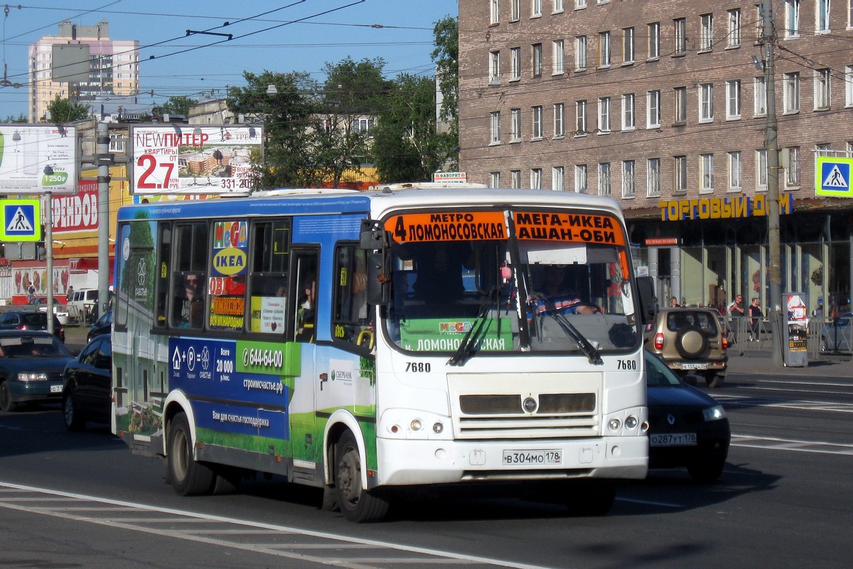 Санкт-Петербург, ПАЗ-320412-05 № 7680