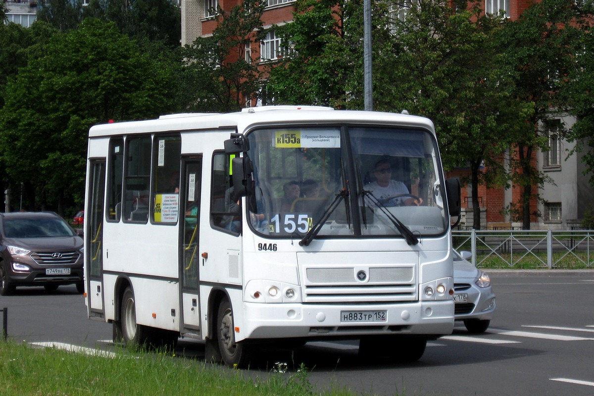 Санкт-Петербург, ПАЗ-320302-08 № 9446