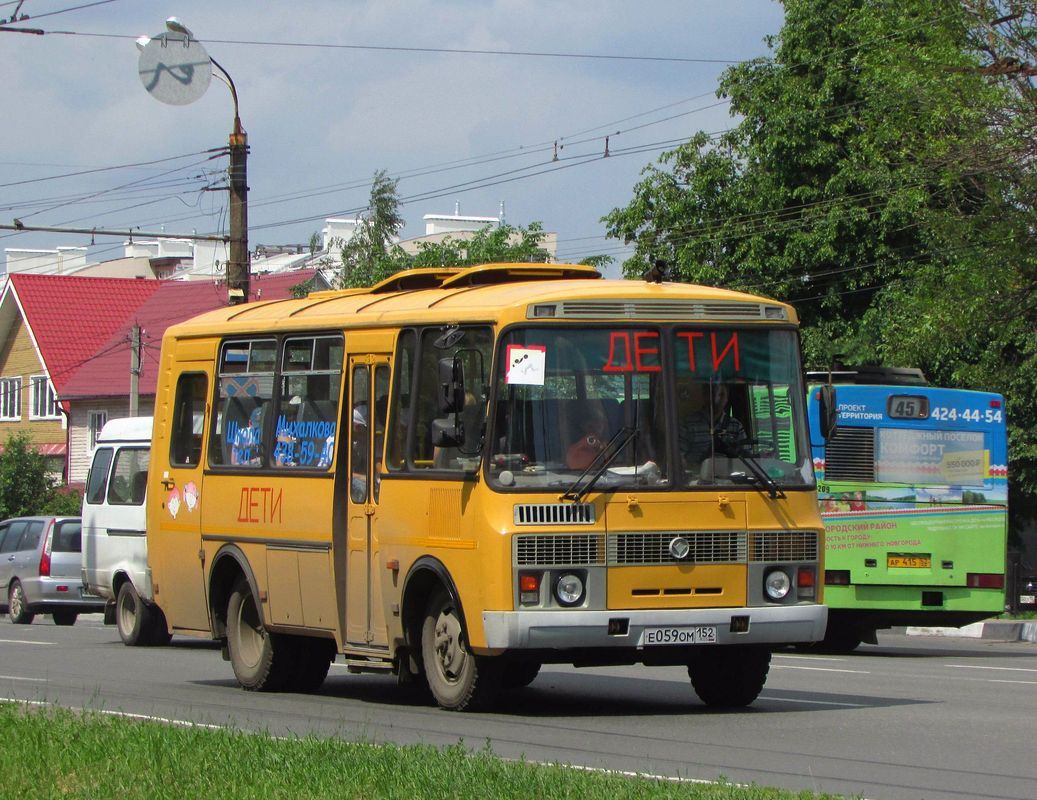 Нижегородская область, ПАЗ-32053-70 № Е 059 ОМ 152