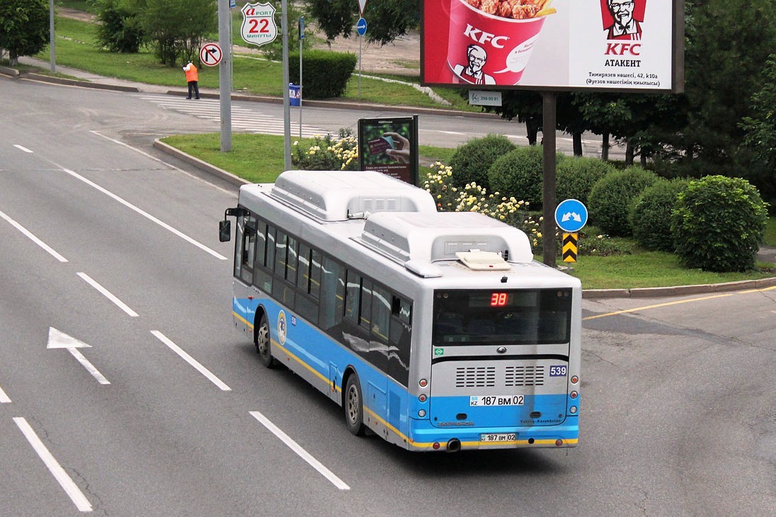 Алматы, Yutong ZK6118HGA № 539