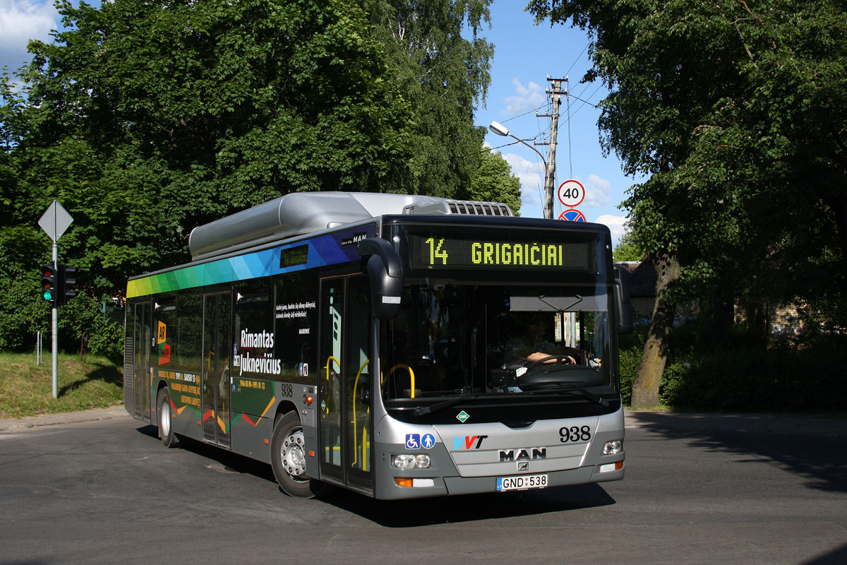 Литва, MAN A21 Lion's City NL273 CNG № 938