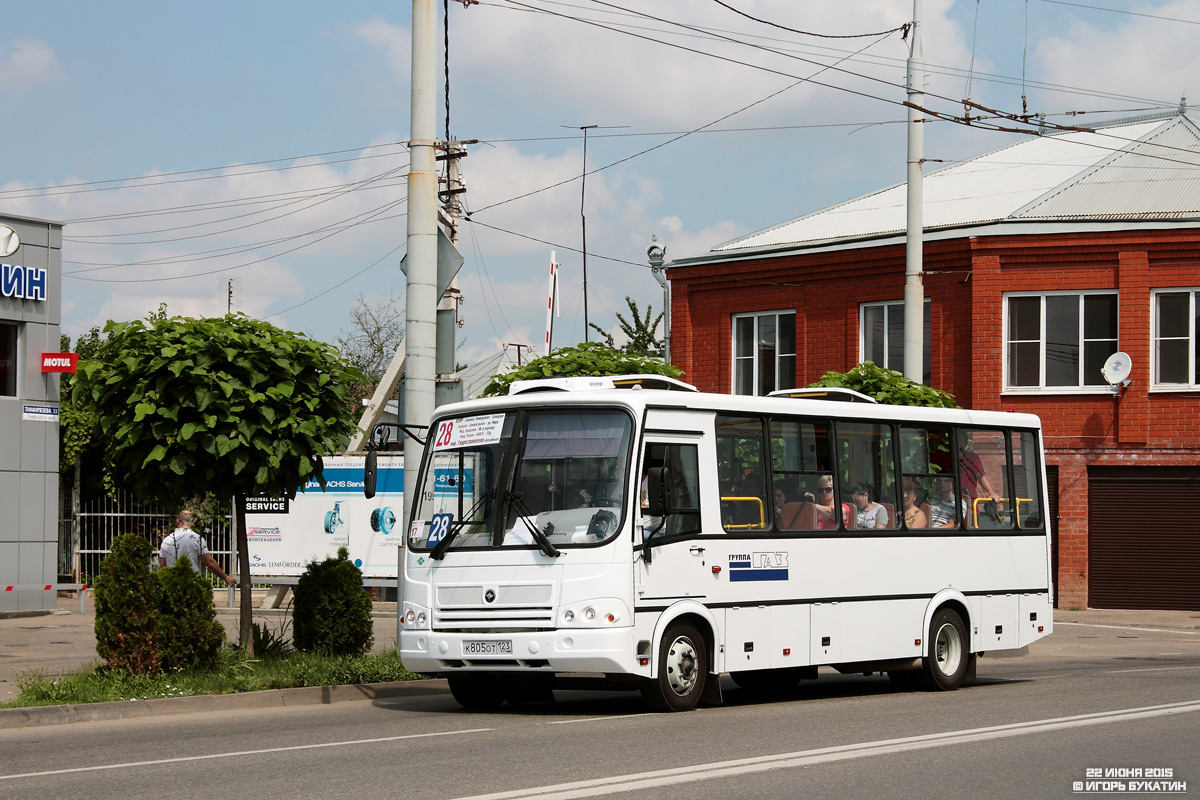 Краснодарский край, ПАЗ-320412-10 № К 805 ОТ 123