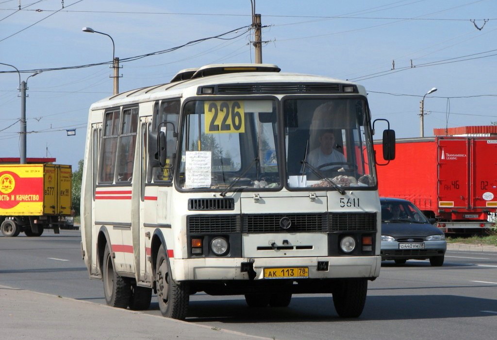 Санкт-Петербург, ПАЗ-32054-07 № 5611