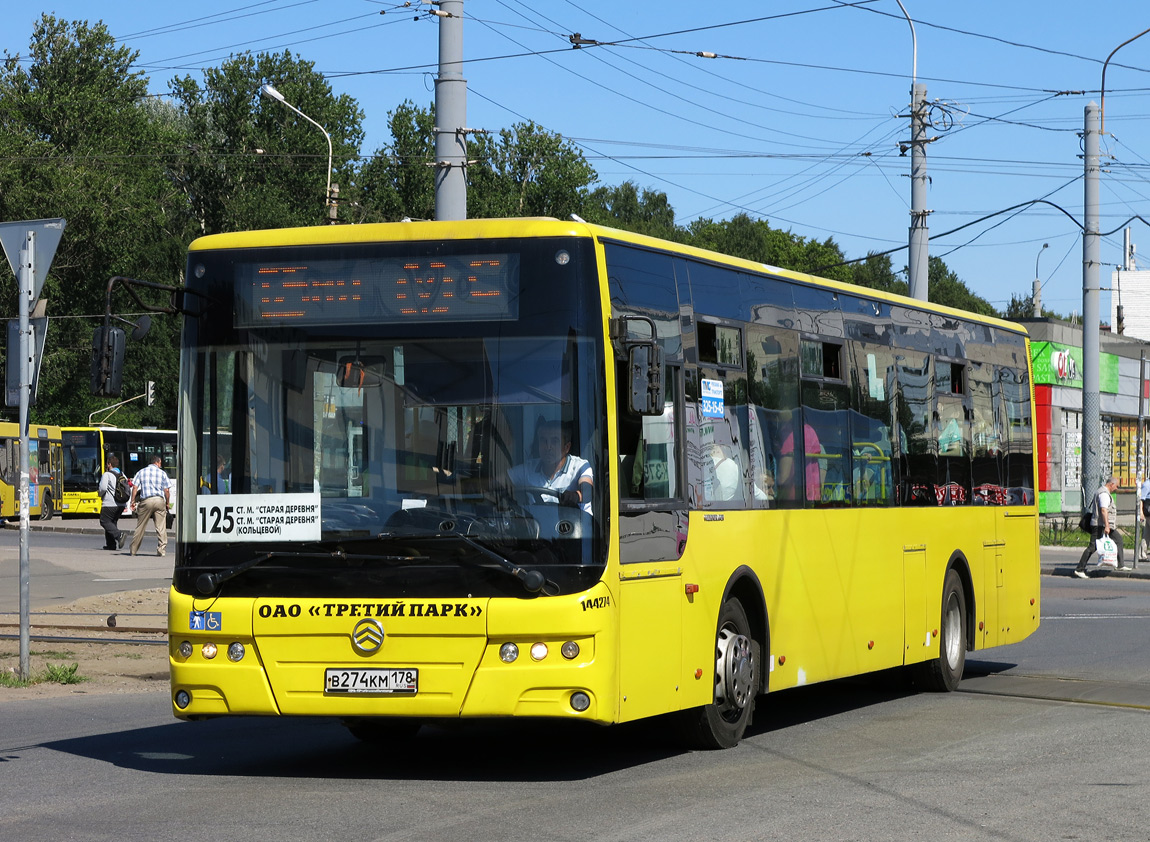 Санкт-Петербург, Golden Dragon XML6125CR № В 274 КМ 178