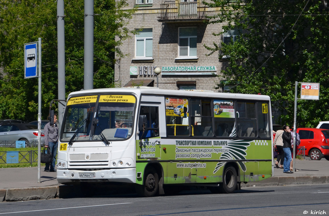 Санкт-Петербург, ПАЗ-320402-03 № В 614 ВН 178