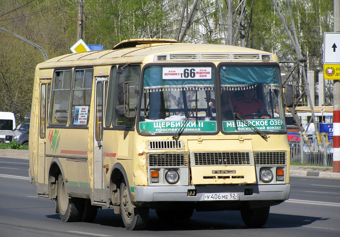 Нижегородская область, ПАЗ-32054 № У 406 МЕ 52