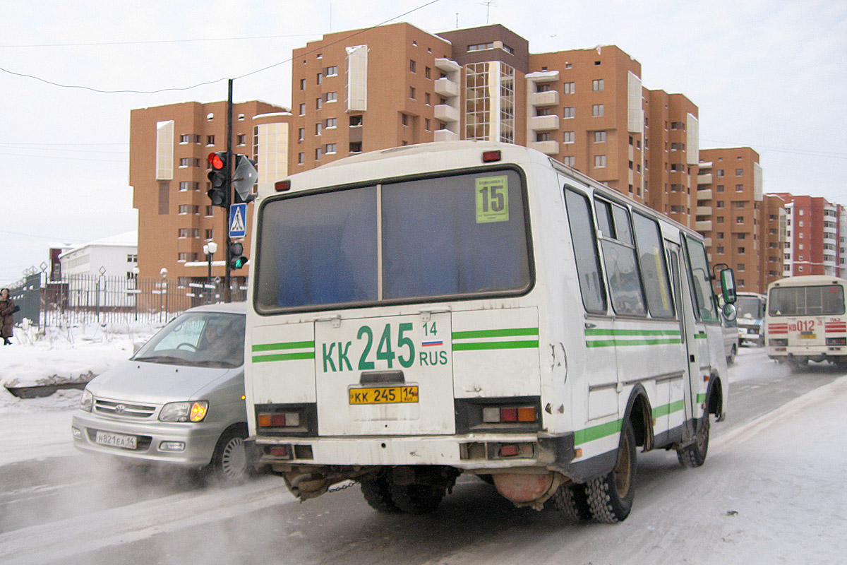 Саха (Якутия), ПАЗ-3205-110 № КК 245 14; Саха (Якутия), ПАЗ-32051-110 № КВ 012 14