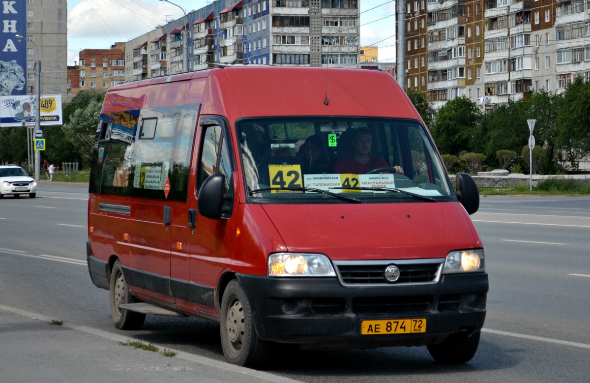 Тюменская область, FIAT Ducato 244 CSMMC-RLL, -RTL № АЕ 874 72