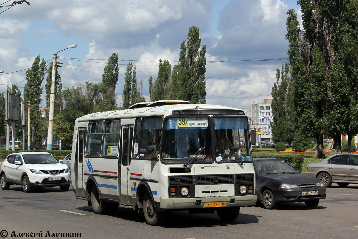 Воронежская область, ПАЗ-32054 № АС 432 36