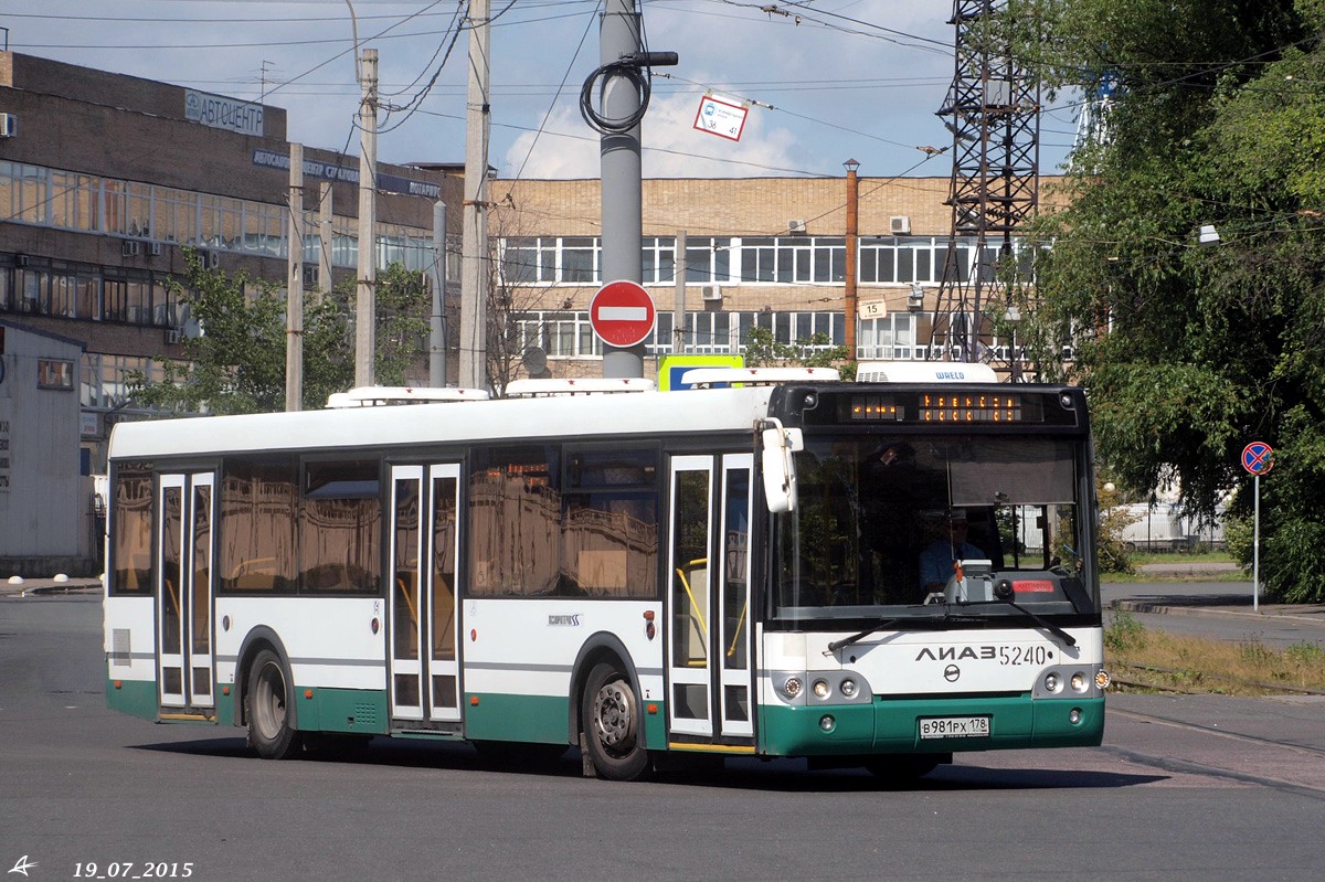 Санкт-Петербург, ЛиАЗ-5292.60 № 5240