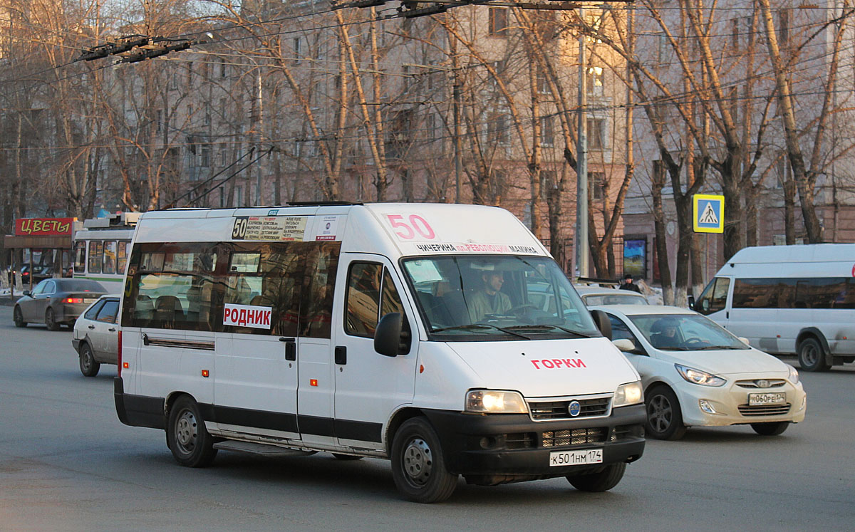 Челябинская область, FIAT Ducato 244 CSMMC-RLL, -RTL № К 501 НМ 174