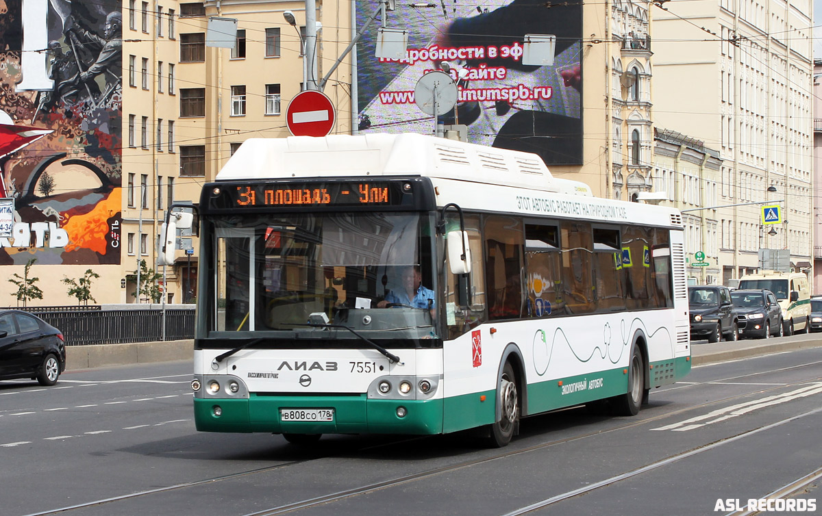 Санкт-Петербург, ЛиАЗ-5292.71 № 7551