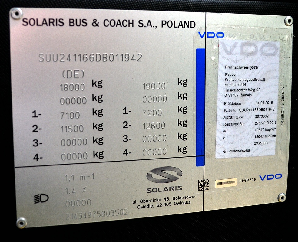 Нижняя Саксония, Solaris Urbino III 12 № 49