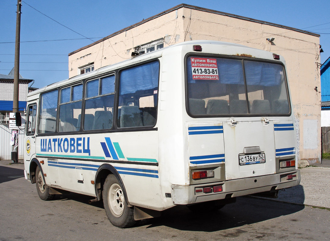 Нижегородская область, ПАЗ-32053 № С 136 ВУ 52