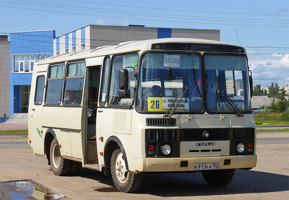 Нижегородская область, ПАЗ-32053 № К 913 КА 152