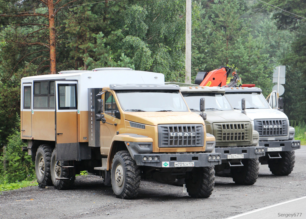 Челябинская область, Урал-3255* № М 731 СУ 174; Челябинская область —  Автомобильный завод 