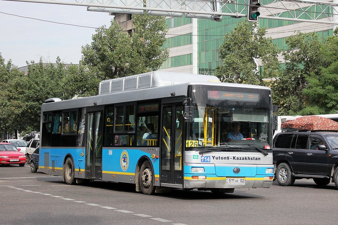 Алматы, Yutong ZK6118HGA № 714