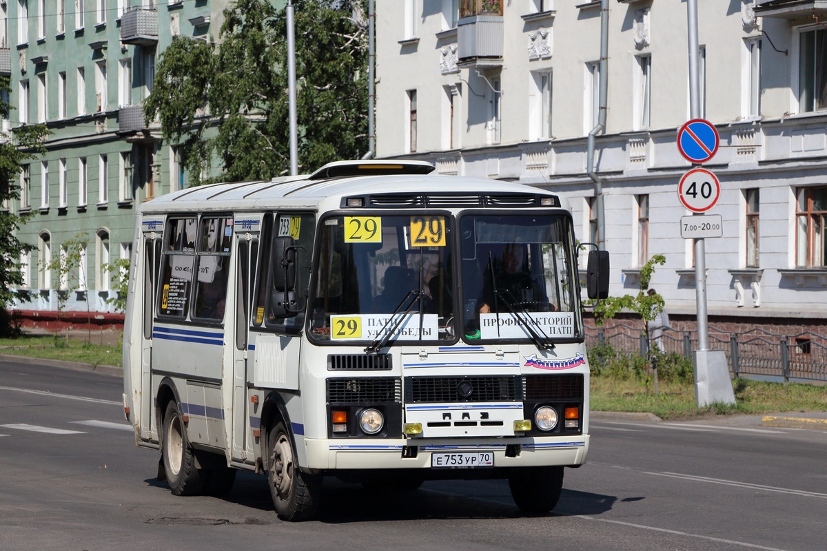 Томская область, ПАЗ-32054 № Е 753 УР 70