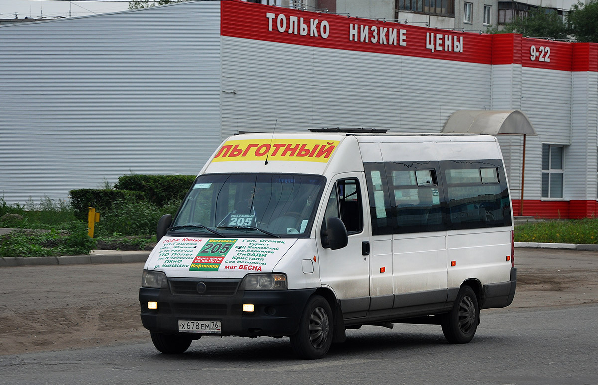 Омская область, FIAT Ducato 244 CSMMC-RLL, -RTL № Х 678 ЕМ 76