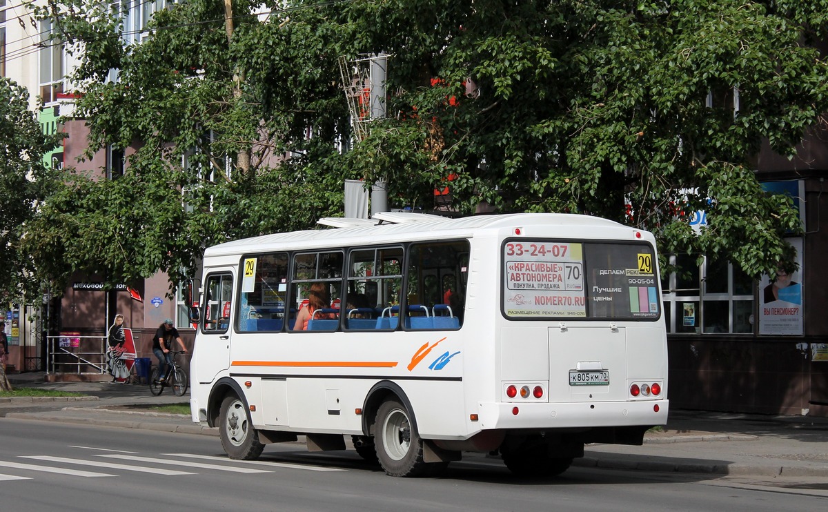 Томская область, ПАЗ-32054 № К 805 КМ 70