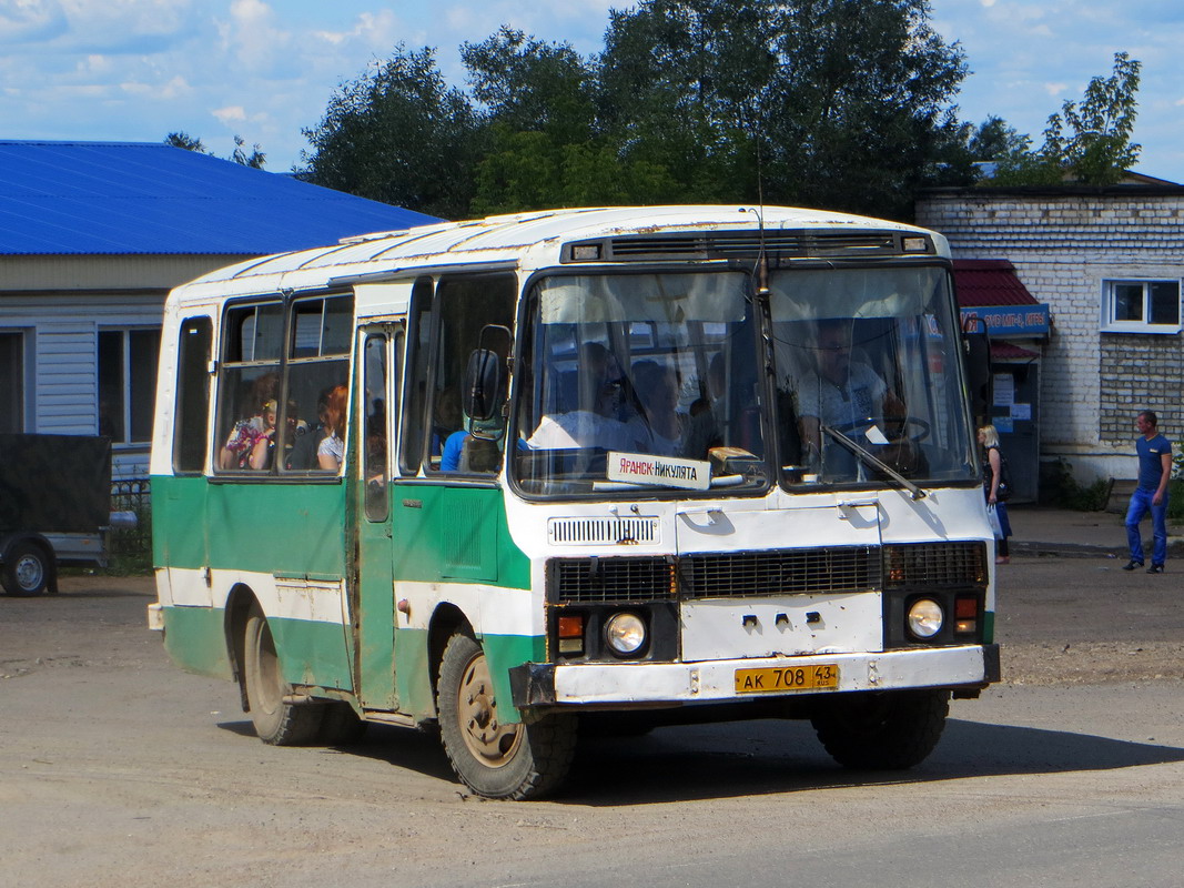 Кировская область, ПАЗ-3205 (00) № АК 708 43