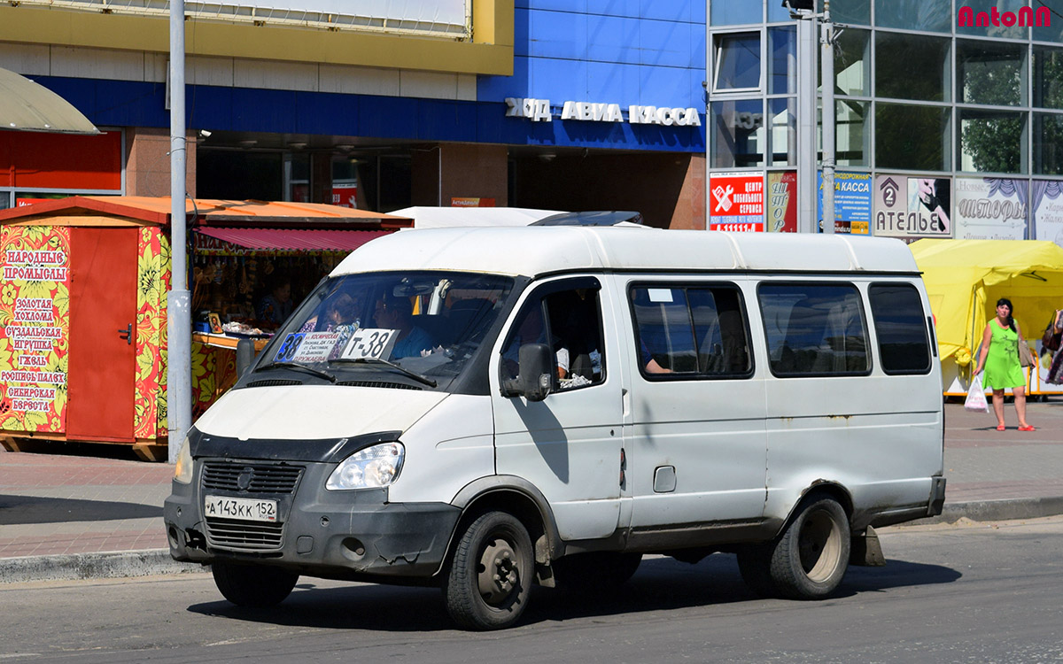 Nizhegorodskaya region, GAZ-322132 (XTH, X96) Nr. А 143 КК 152