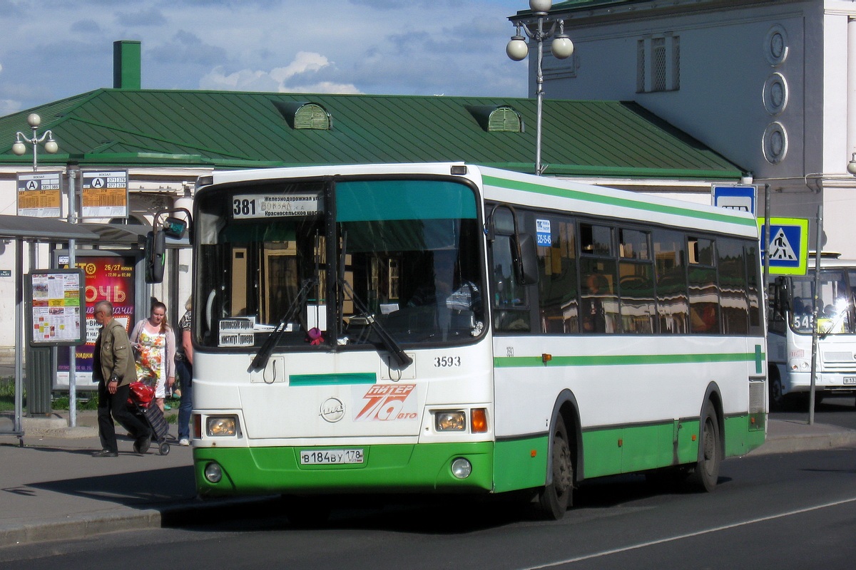 Санкт-Петербург, ЛиАЗ-5293.53 № 3593