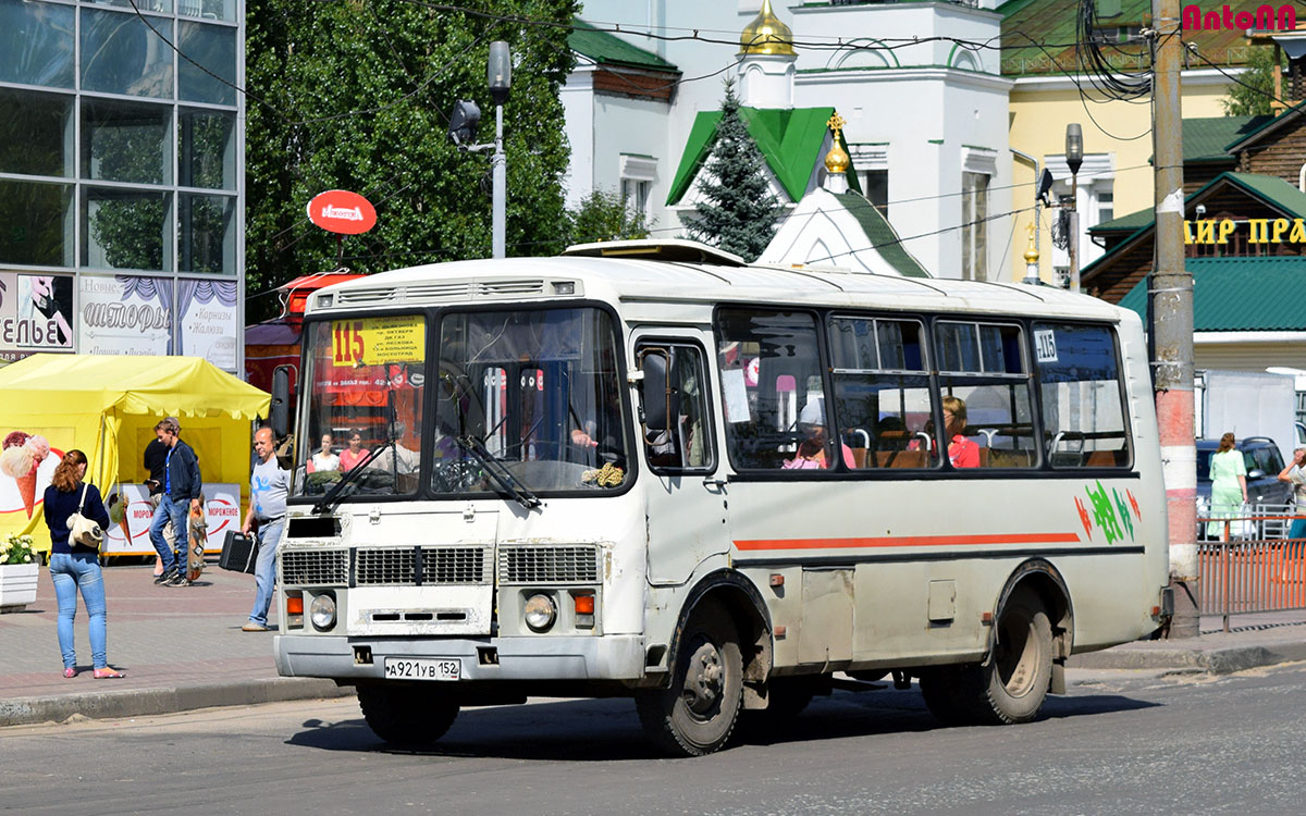 Nizhegorodskaya region, PAZ-32054 Nr. А 921 УВ 152