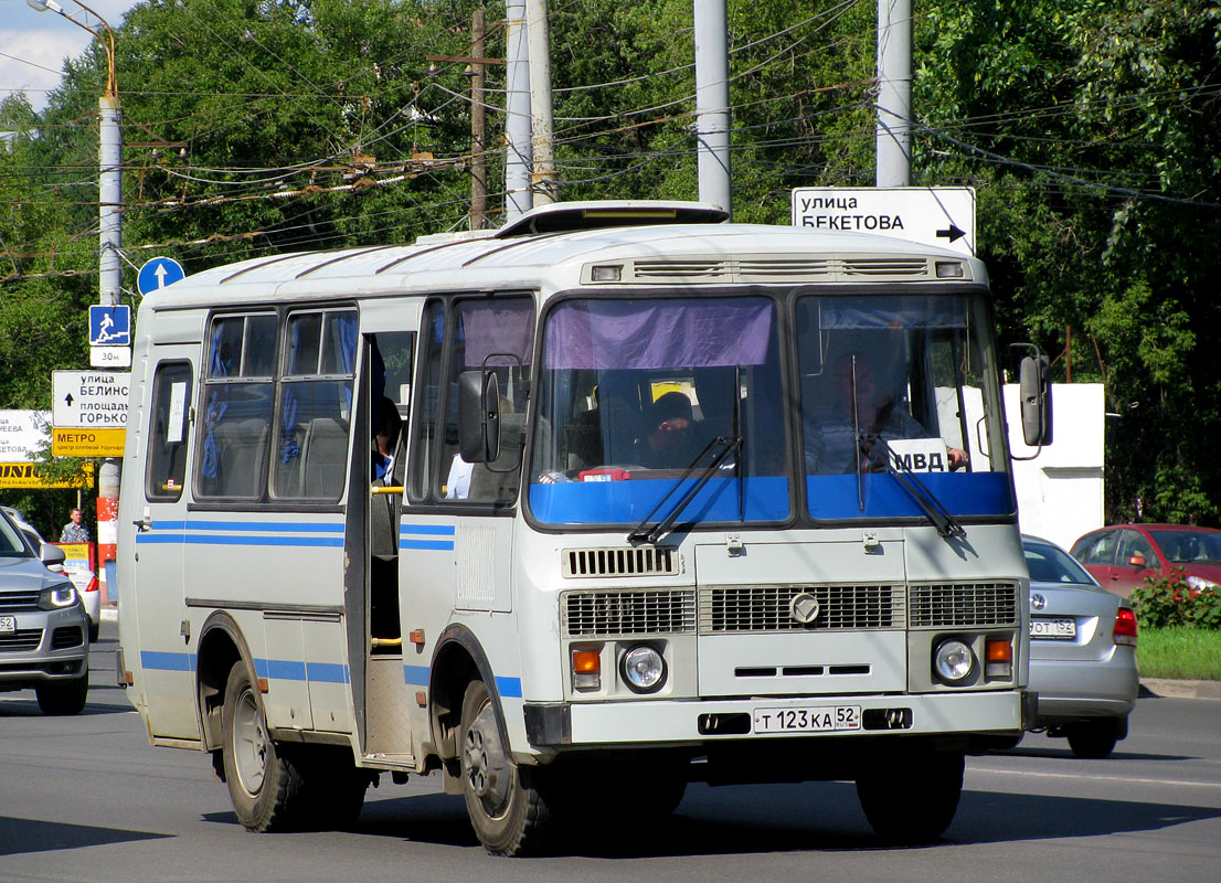 Нижегородская область, ПАЗ-32053-50 № Т 123 КА 52