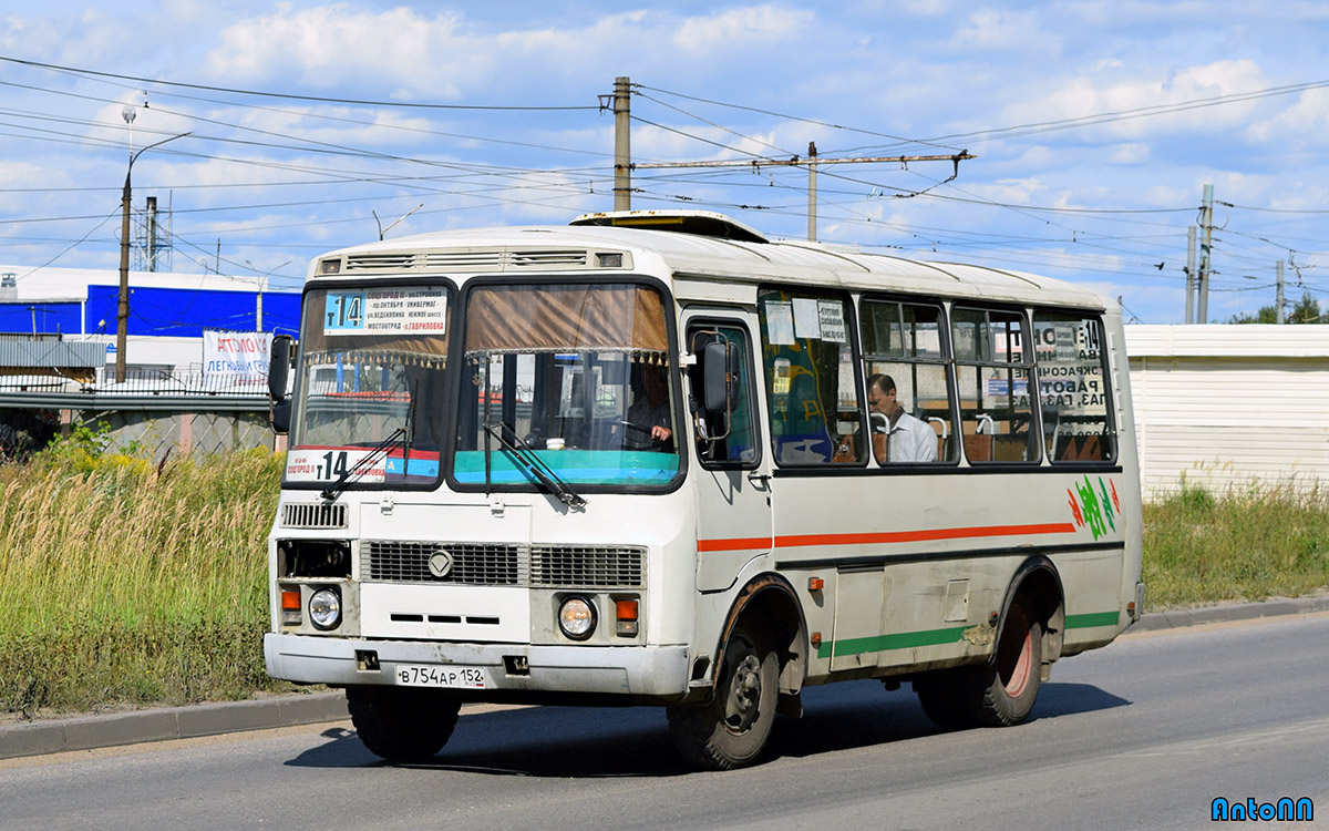 Нижегородская область, ПАЗ-32054 № В 754 АР 152