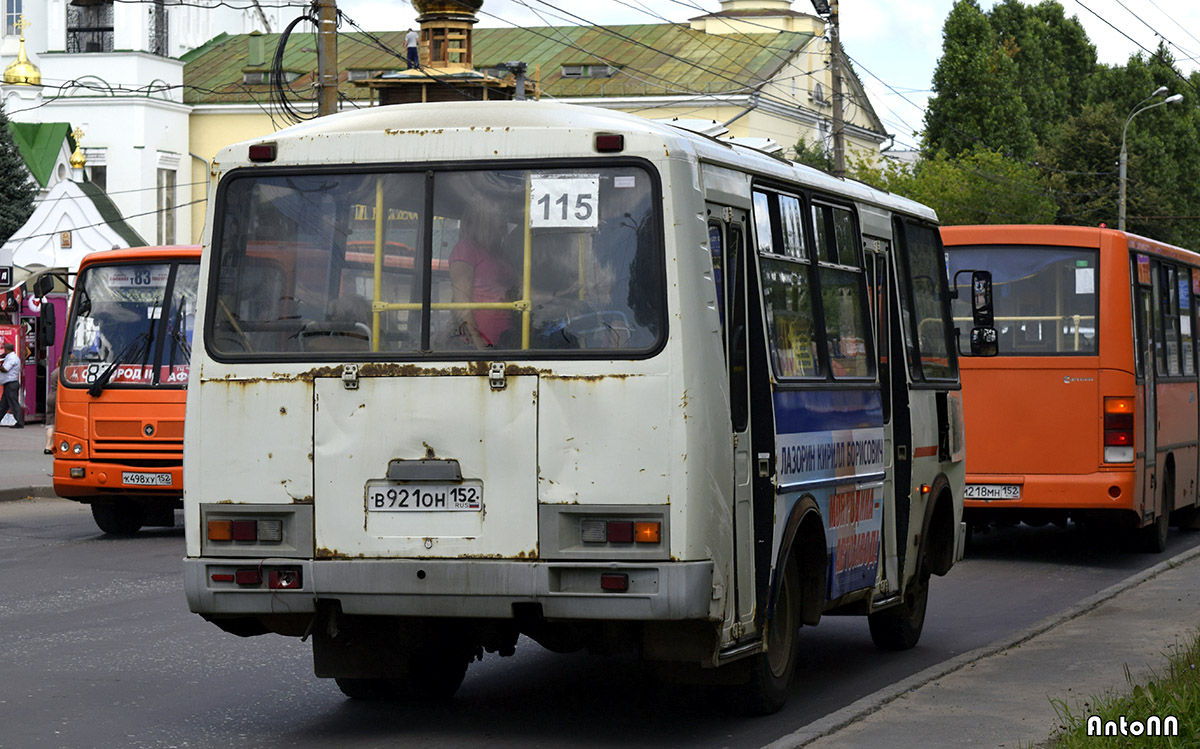 Нижегородская область, ПАЗ-32054 № В 921 ОН 152