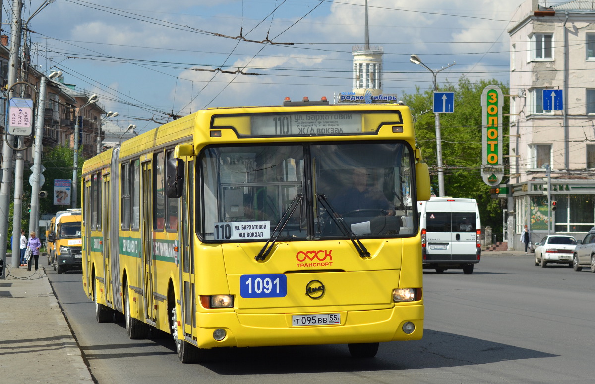 Омская область, ЛиАЗ-6212.00 № 1091