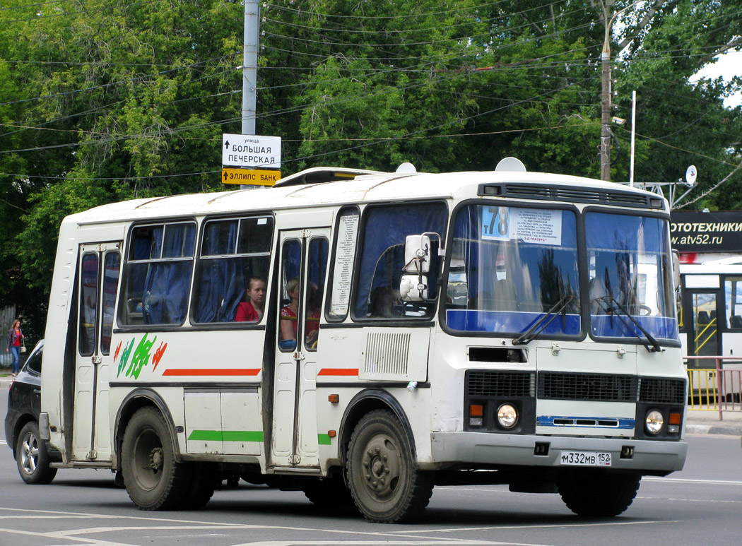 Нижегородская область, ПАЗ-32054 № М 332 МВ 152