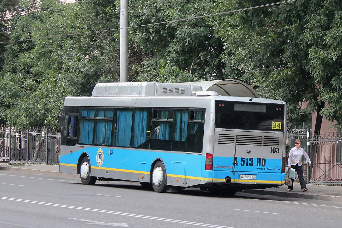 Алматы, Yutong ZK6120HGM № 103