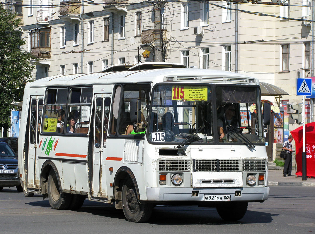 Нижегородская область, ПАЗ-32054 № А 921 УВ 152