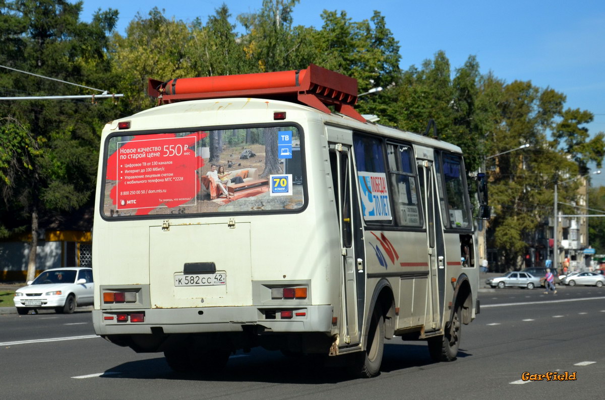 Кемеровская область - Кузбасс, ПАЗ-32054 № К 582 СС 42