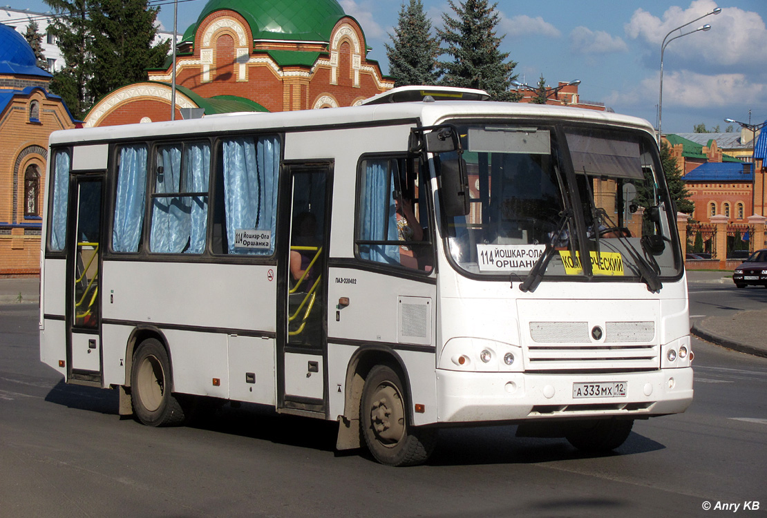 Марий Эл, ПАЗ-320402-05 № А 333 МХ 12