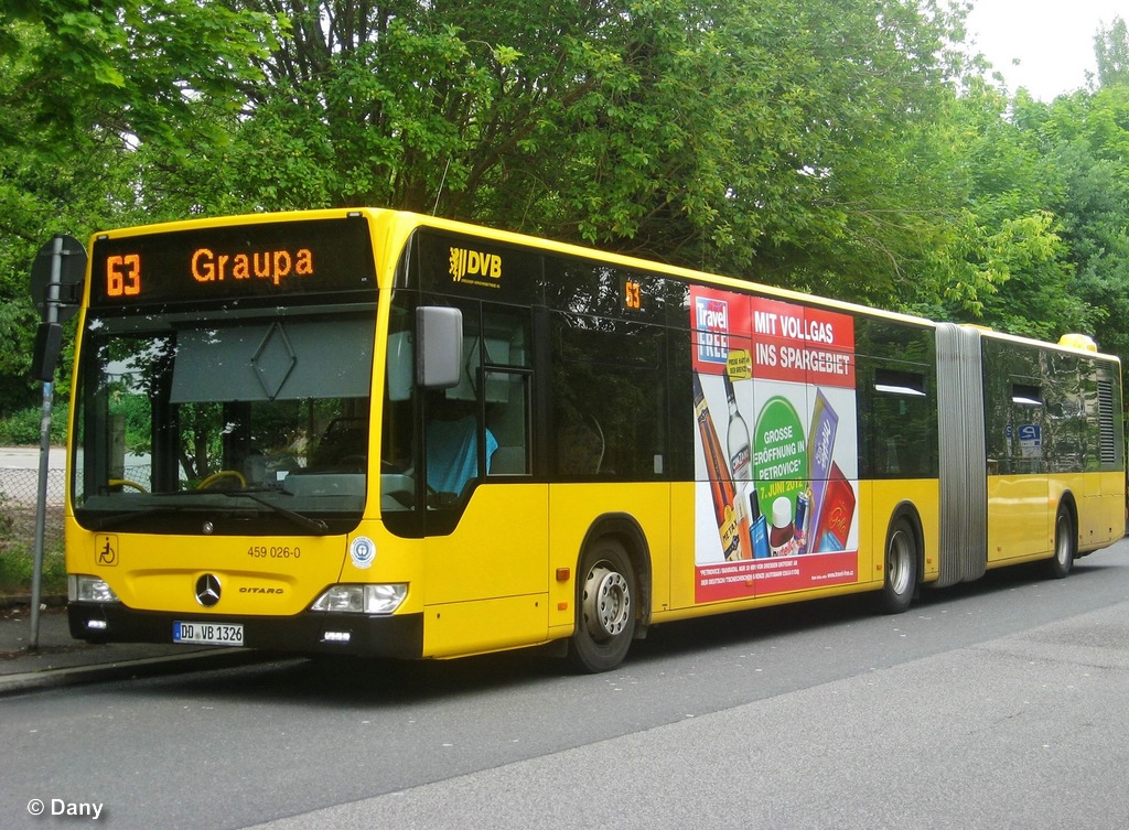 Саксония, Mercedes-Benz O530G Citaro facelift G № 459 026-0